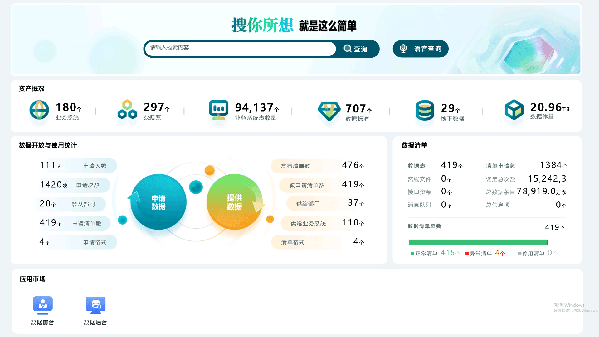 数据治理产品截图 2
